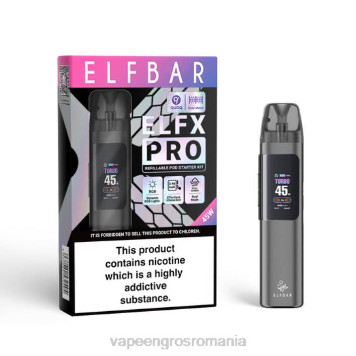 T02Z3 gri ELFBAR ELFX Pro Deschideți dispozitiv de pod