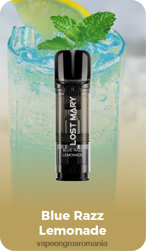 Vape En-Gros Romania limonada albastru razz N48BL421 LOST MARY Tappo păstăi de schimb pre-umplute