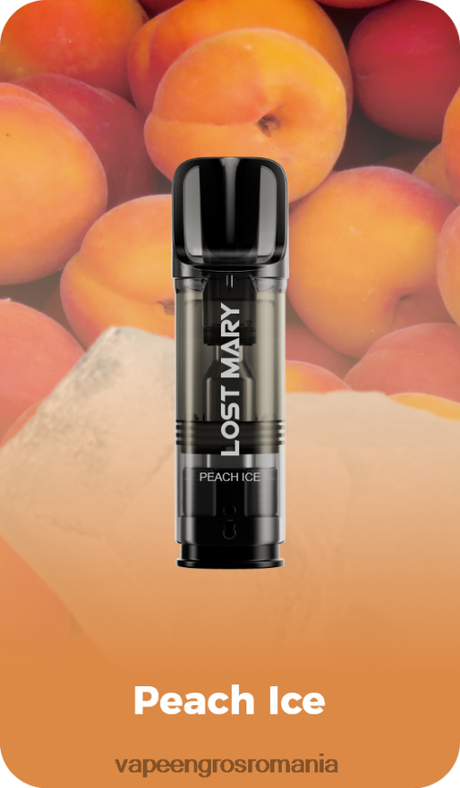 Vape Fara Nicotina gheata de piersici N48BL428 LOST MARY Tappo păstăi de schimb pre-umplute
