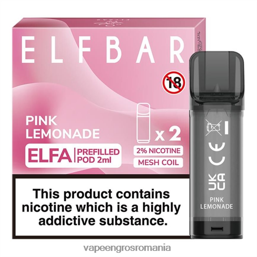 Romania Vape Distributor limonadă roz N48BL320 ELFBAR Elfa păstaie preumplută - 2 ml - 20 mg (pachet de 2)