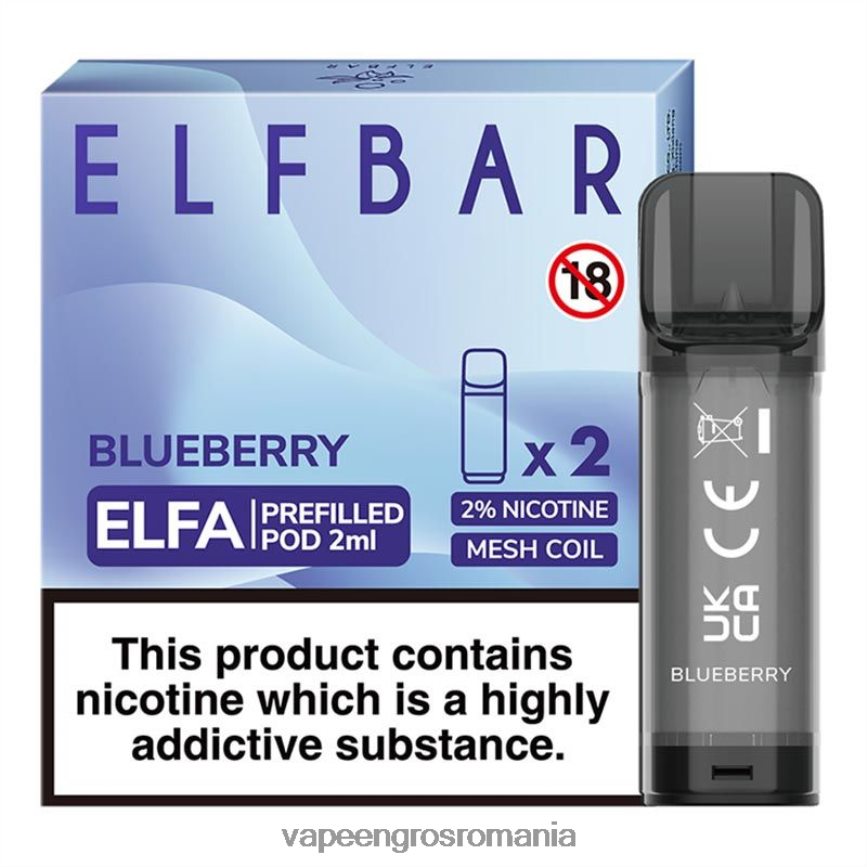 Țigară Electronică Cu Lichid coacăze N48BL316 ELFBAR Elfa păstaie preumplută - 2 ml - 20 mg (pachet de 2)