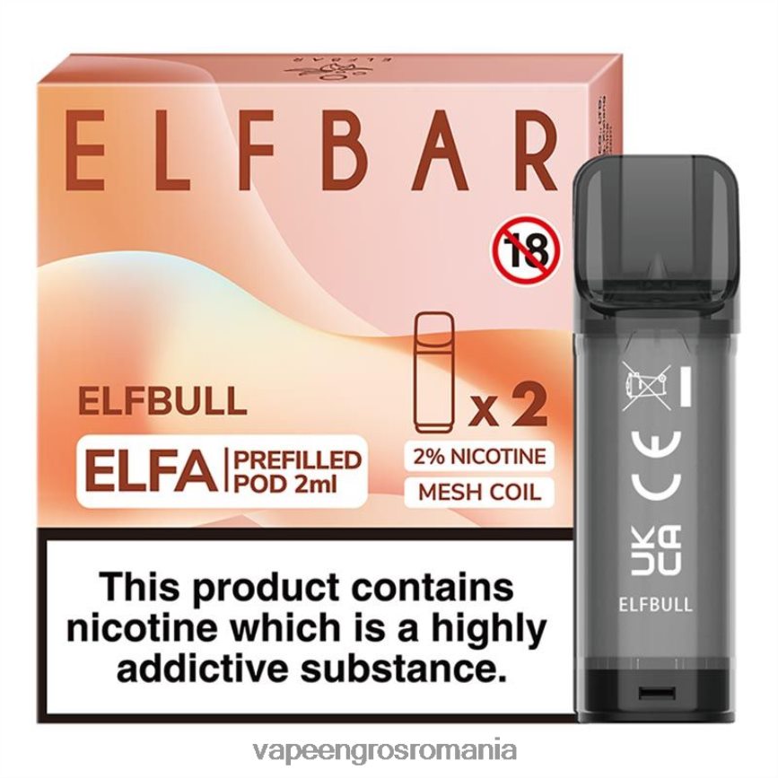 Țigară Electronică Vaporesso elfbull N48BL335 ELFBAR Elfa păstaie preumplută - 2 ml - 20 mg (pachet de 2)
