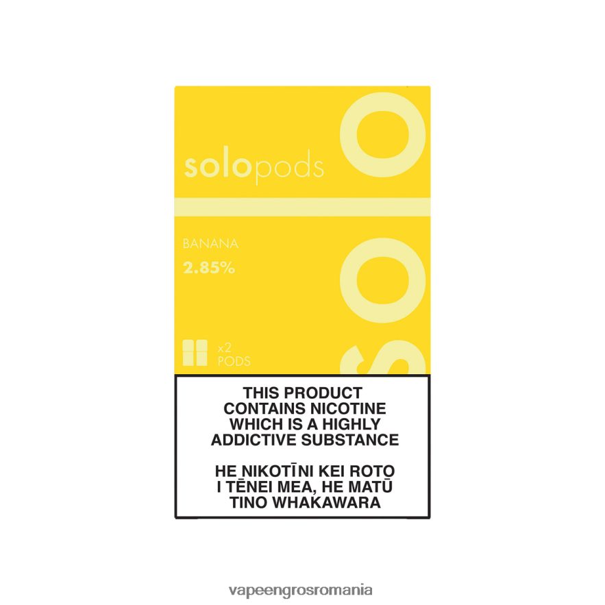 Vape Romania Shop 2T22TP64 - Solo capsule de înlocuire pachet de 2 banană
