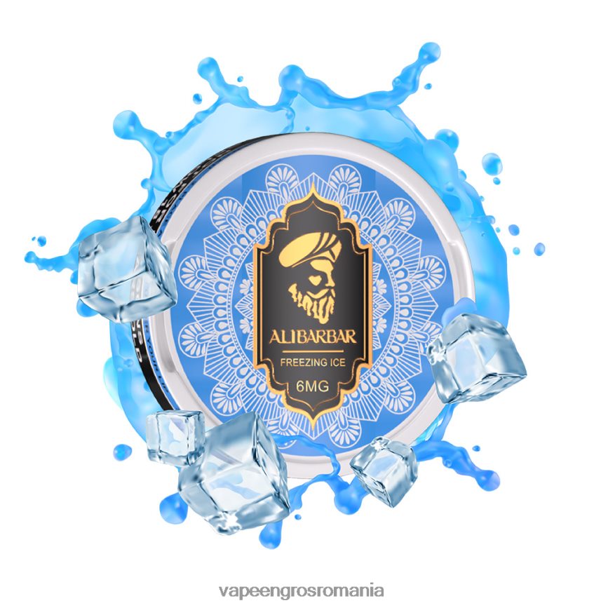 Vape Reincarcabil gheață înghețată N48BL59 ALIBARBAR pungă cu nicotină
