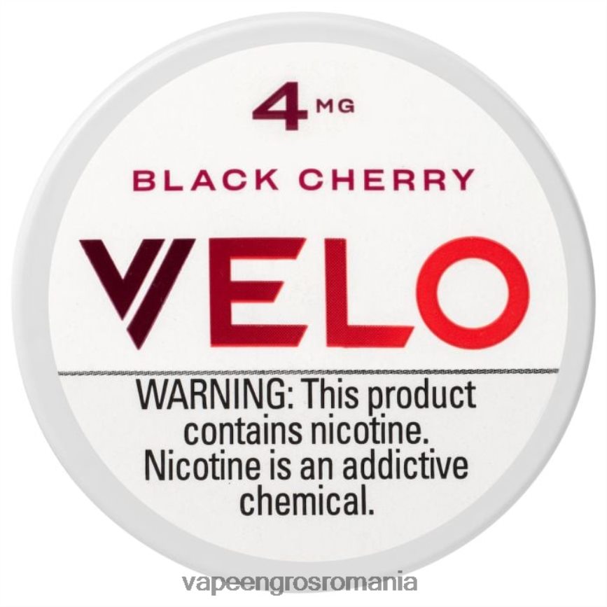 Țigară Electronică Cu Încărcător cireș negru N48BL37 VELO pungă cu nicotină 4 mg