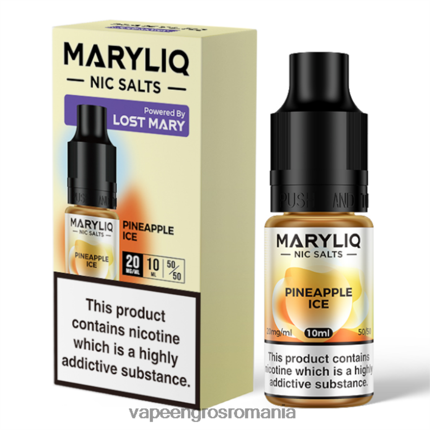 Puff Vape En Gros gheata de ananas N48BL452 LOST MARY MARYLIQ săruri nic - 10ml - 20mg