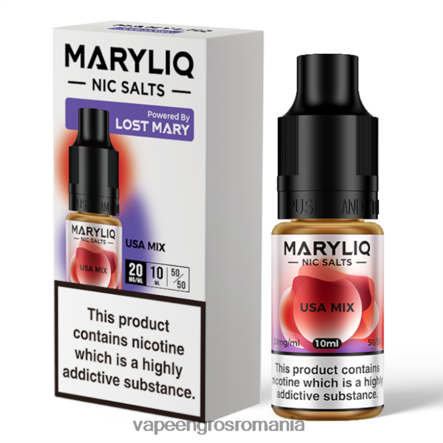 Puff Vape En Gros mix din SUA N48BL462 LOST MARY MARYLIQ săruri nic - 10ml - 20mg