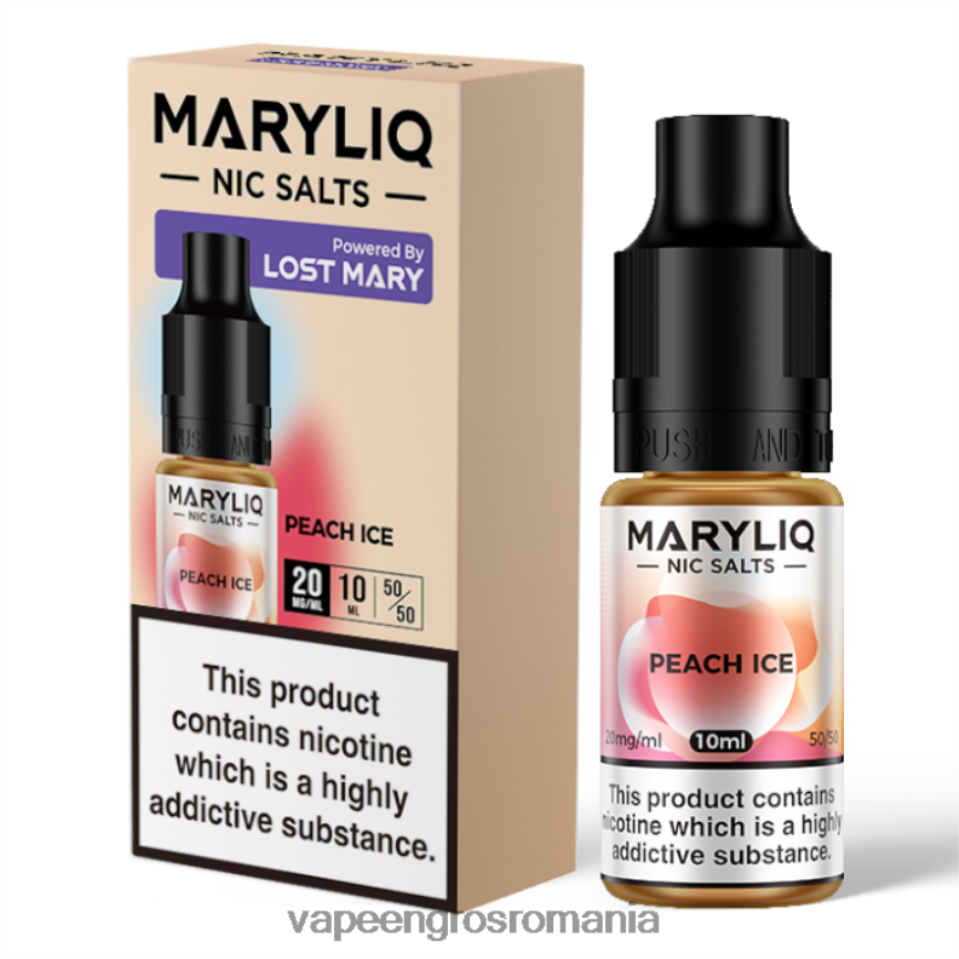 Romania Vape Distributor gheata de piersici N48BL450 LOST MARY MARYLIQ săruri nic - 10ml - 20mg