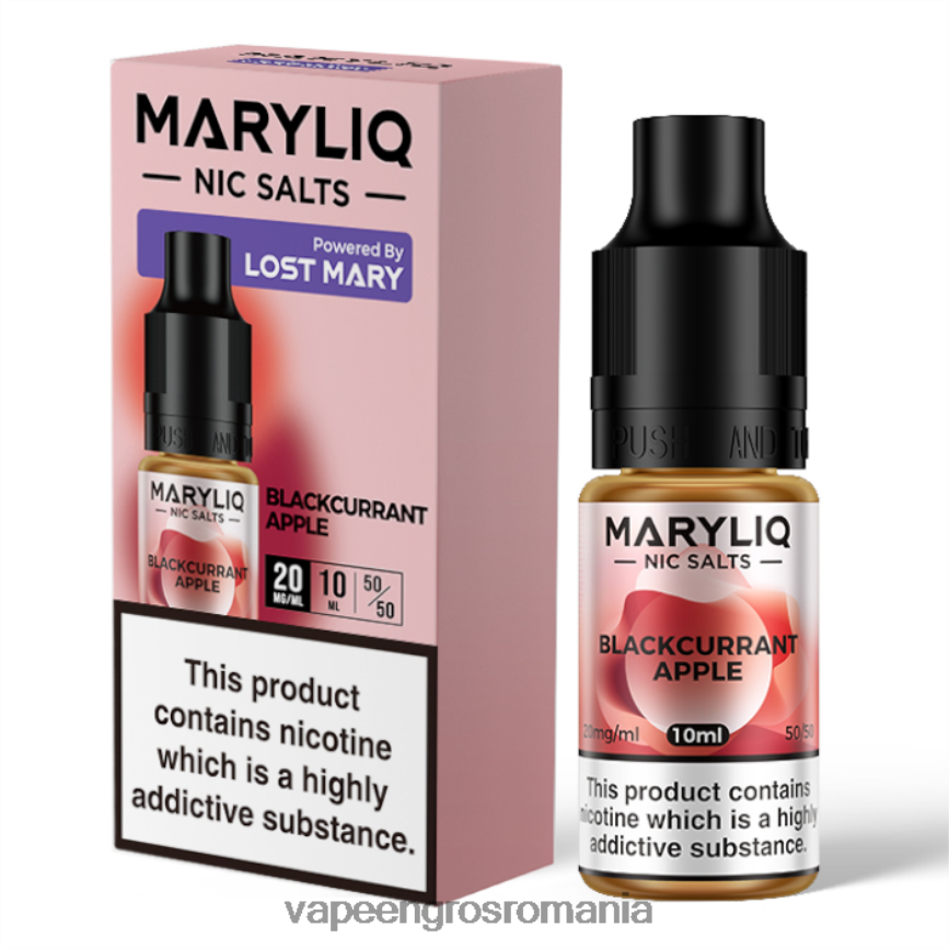Romania Vape Distributor măr de coacăze negre N48BL440 LOST MARY MARYLIQ săruri nic - 10ml - 20mg