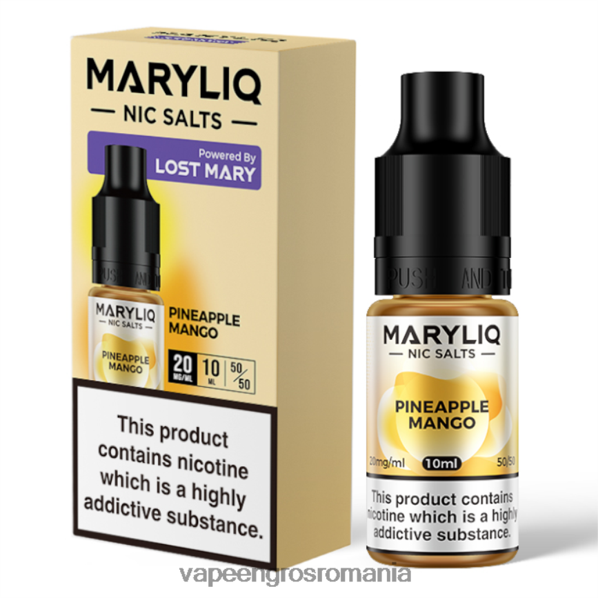 Vape Angro ananas mango N48BL453 LOST MARY MARYLIQ săruri nic - 10ml - 20mg