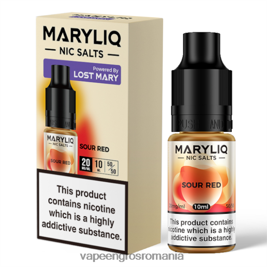 Țigară Electronică Cu Lichid roșu acru N48BL456 LOST MARY MARYLIQ săruri nic - 10ml - 20mg