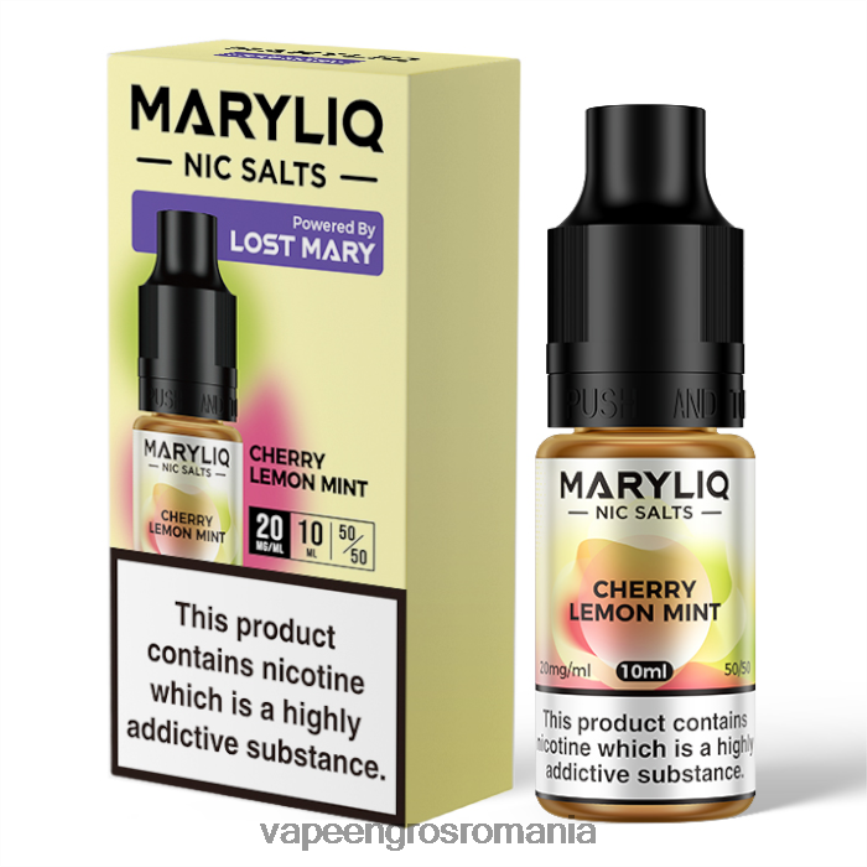 Țigară Electronică Preț cireș lămâie mentă N48BL444 LOST MARY MARYLIQ săruri nic - 10ml - 20mg
