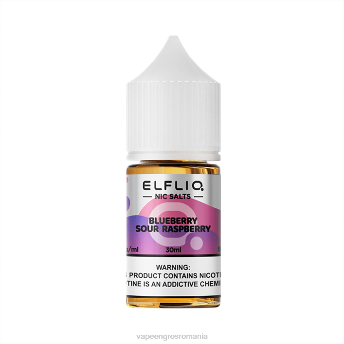T02Z12 zmeură acră de afine ELFBAR ELFLIQ nic sare 30 ml
