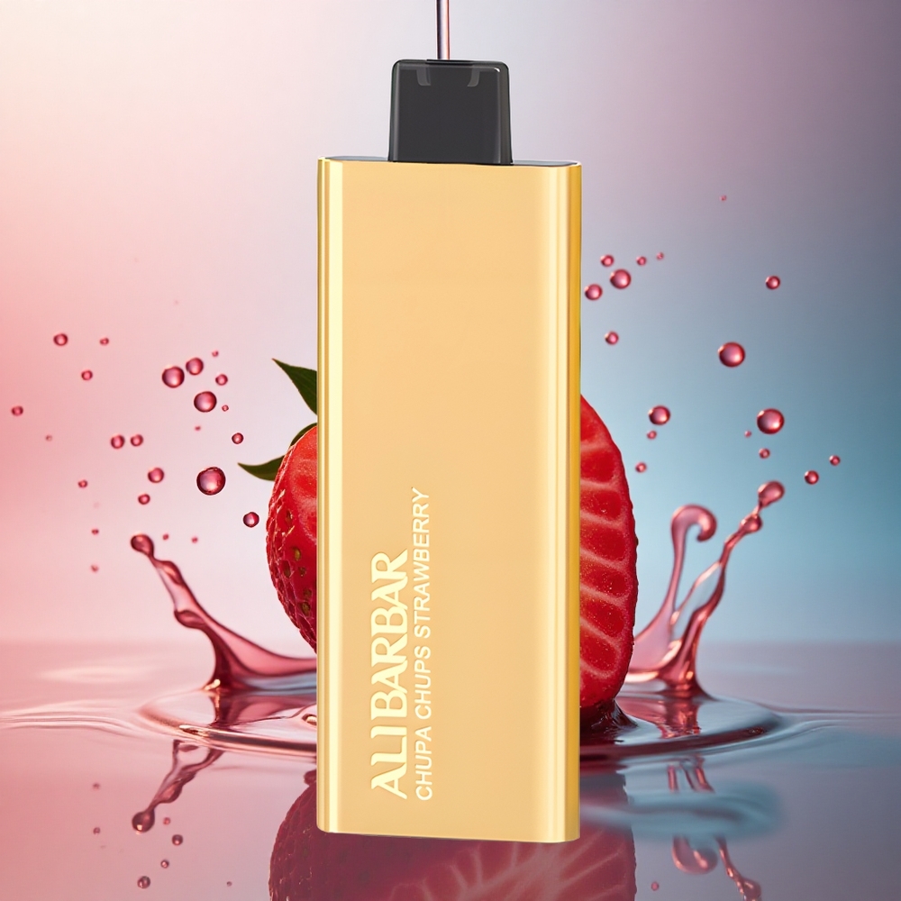 Alibarbar Pandora 7000 Puffs Pufi de Căpșuni Chupa Chups cu 17 ml și 1.0 Ohm