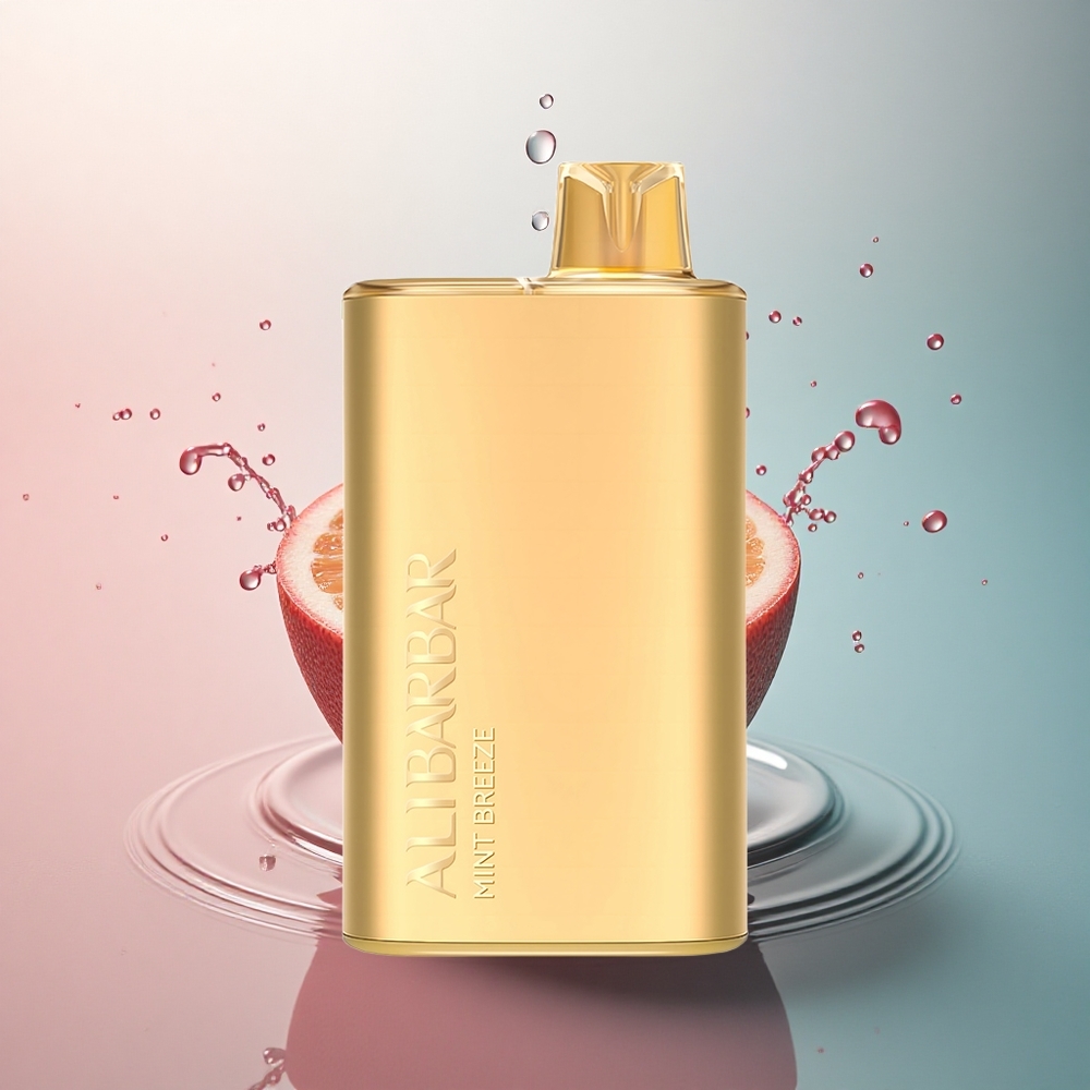 Alibarbar Rich 8000 Puffs Briza de Mentă cu Baterie 2000 mAh și Rezistență 1.1 Ohm