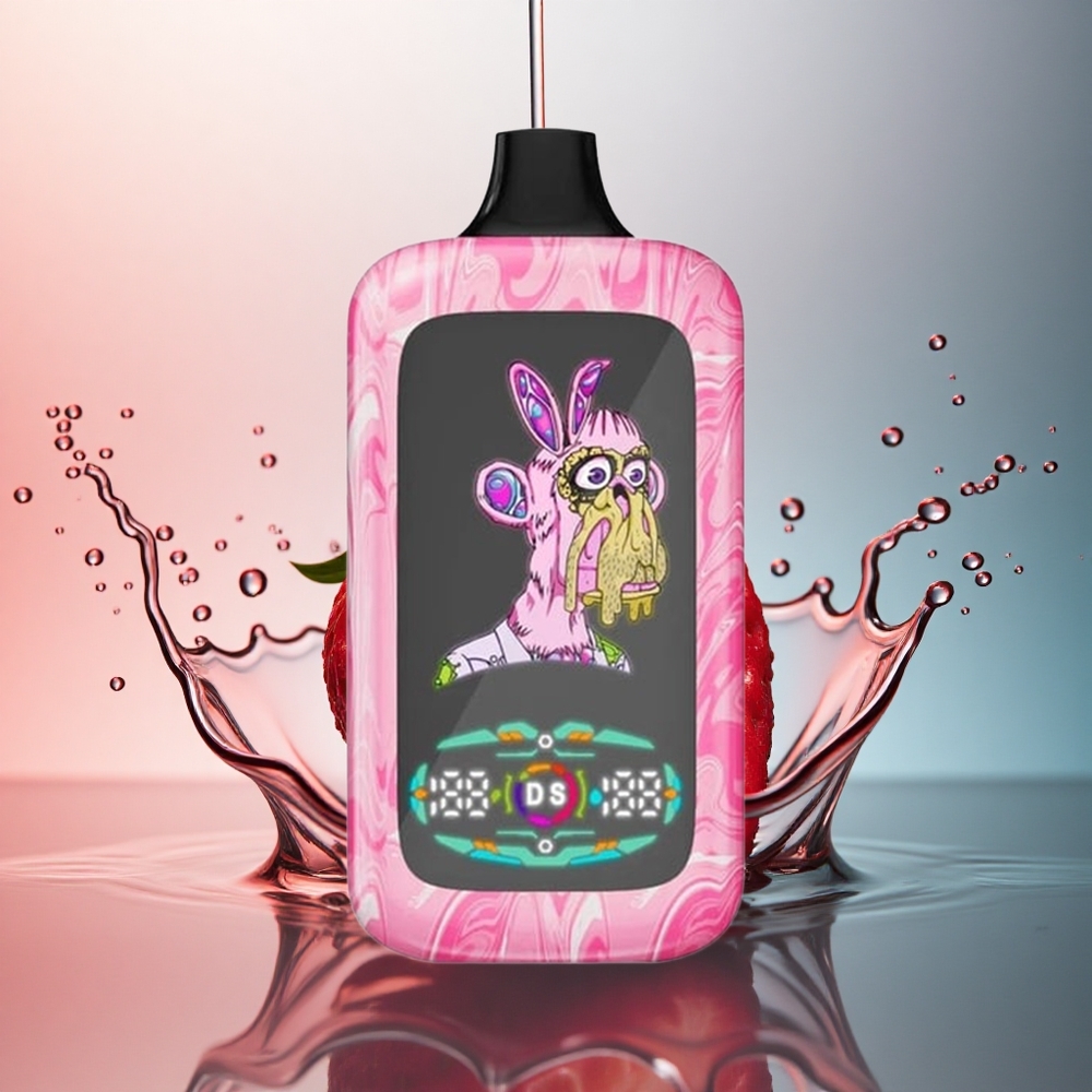 Fumot Digital Monkey 20000/40000 Puffs Căpșună Pepene Dual Mesh Coil 850mAh Nicotină 5%