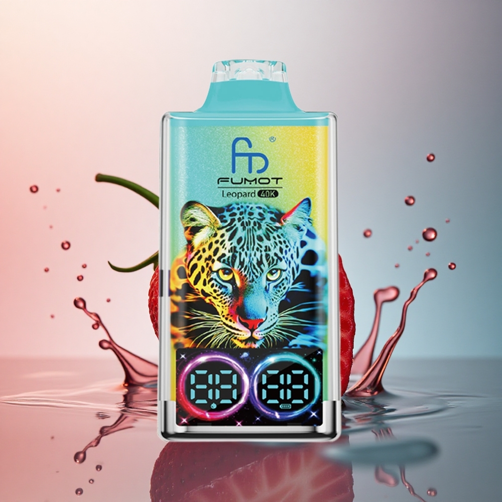 Fumot Leopard 40K Puffs Căpșună Banană 5% Nicotină 700mAh Dual Mesh