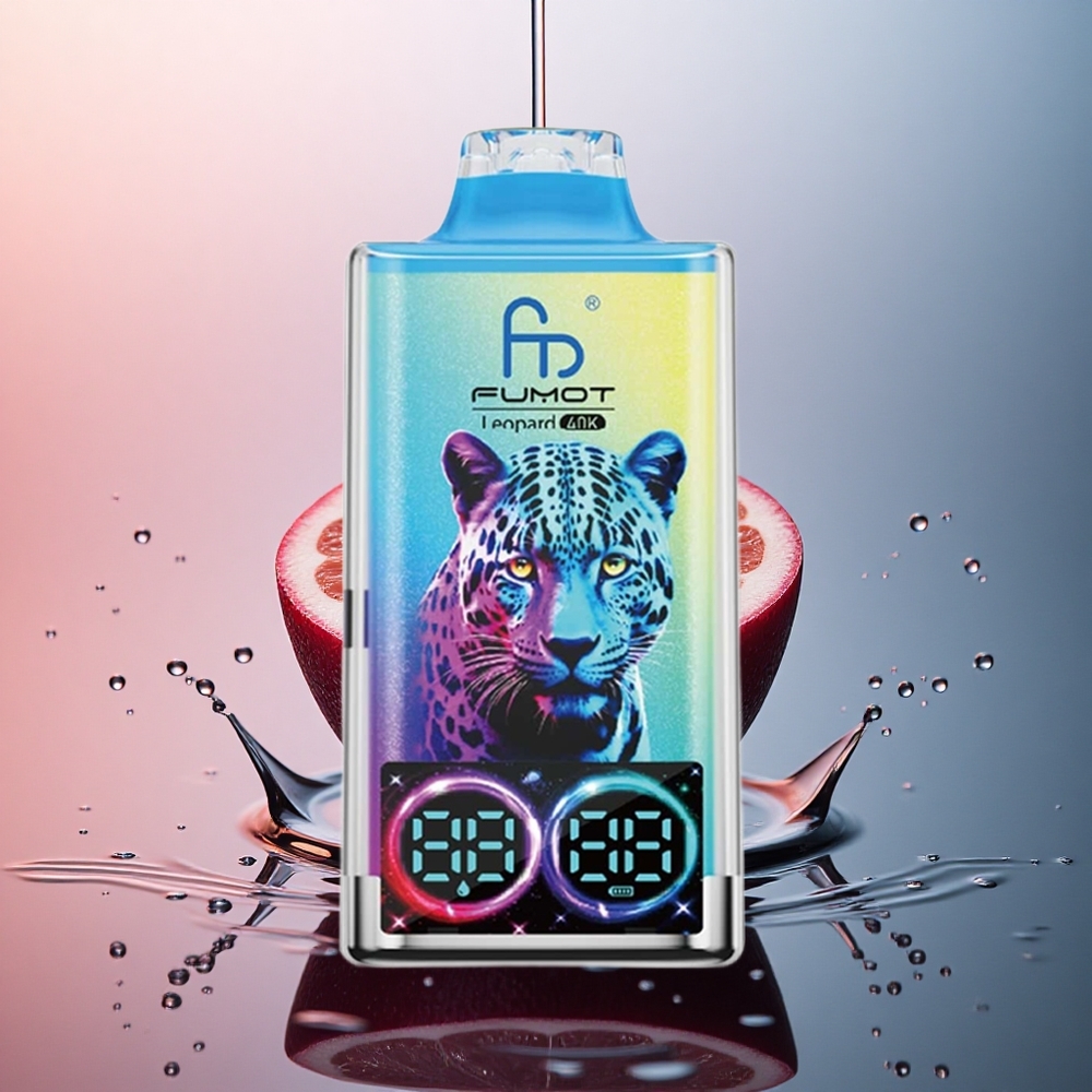 Fumot Leopard 40K Puffs Dragonul Negru Gheață cu 5% Nicotină și 700mAh