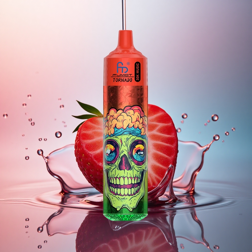 Fumot Randm Tornado 30000 Puffs Căpșună Berry Gheață cu Nicotină 5% și 600mAh