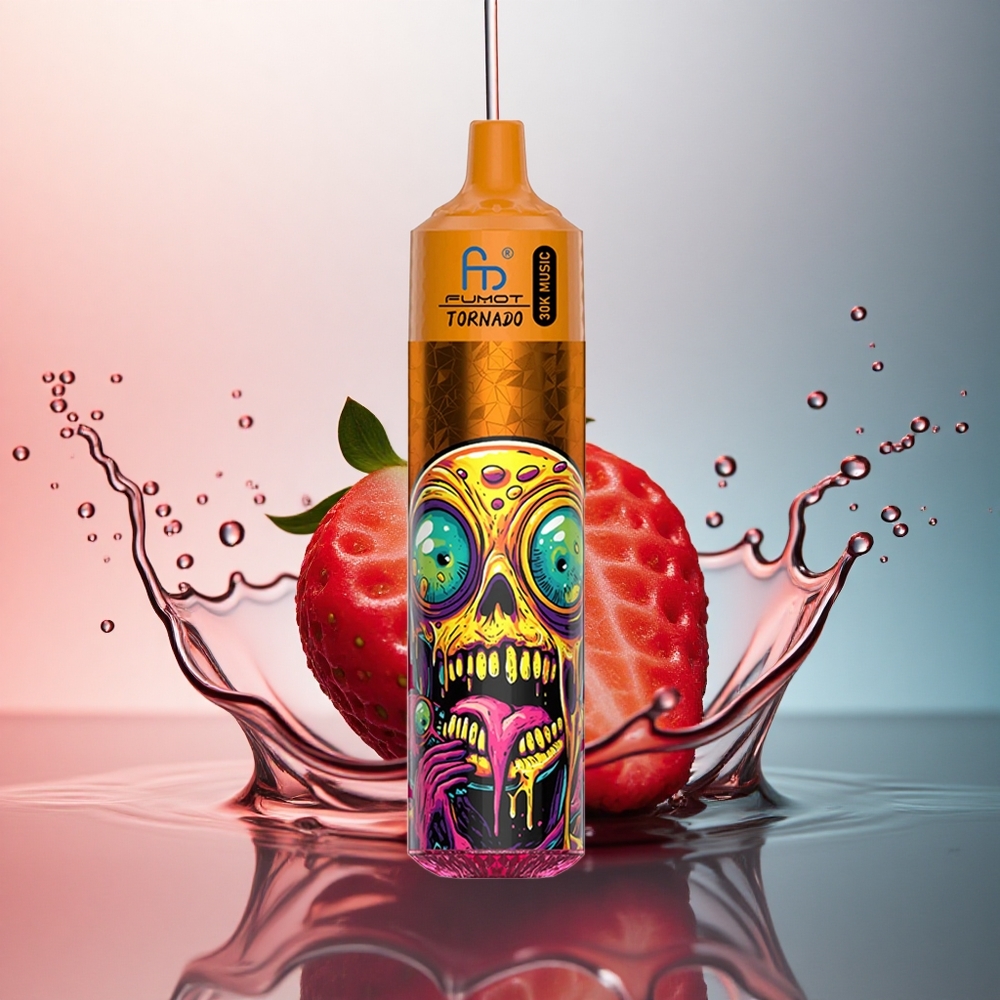 Fumot Randm Tornado 30000 Puffs Căpșuni Pepene Verde cu Nicotină 5% și Baterie 600mAh