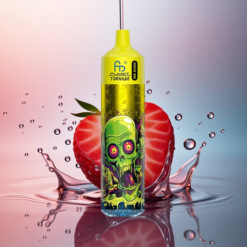 Fumot Randm Tornado 30000 Puffs Capsuni Gheață cu Nicotină 5% și 600mAh