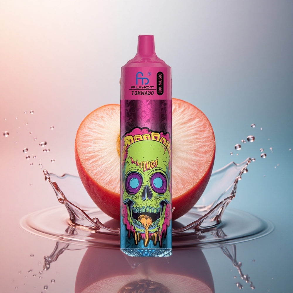 Fumot Randm Tornado 30000 Puffs Gheață de piersici cu 30mL și 600mAh