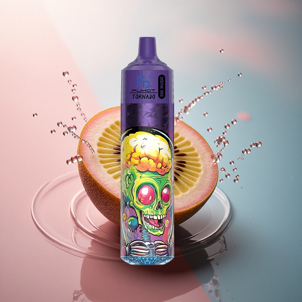 Fumot Randm Tornado 30000 Puffs Kiwi Măcriș Guavă cu Nicotină 5% și Baterie 600mAh