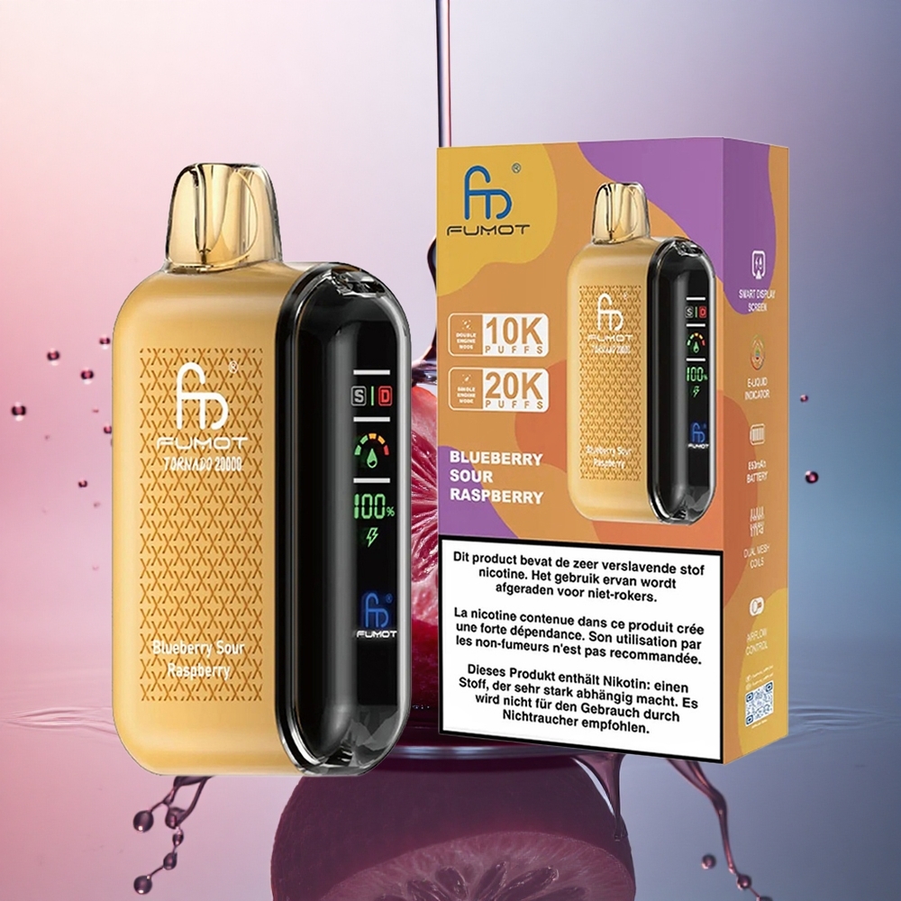 Fumot Tornado 20000 Puffs Afine Dul-Acrișoare Dual Mesh 850mAh