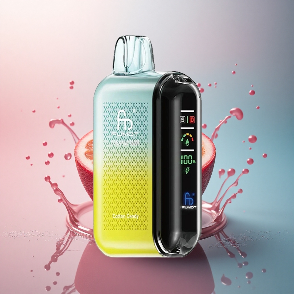 Fumot Tornado 20000 Puffs Bomboană de Bumbac Dual Mesh 20ml 850mAh