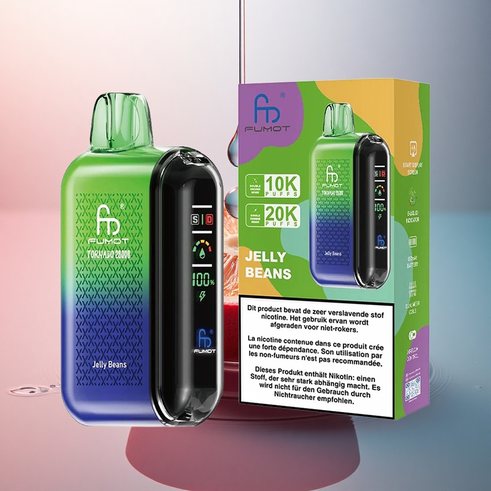 Fumot Tornado 20000 Puffs Bomboane Dulci Dual Mesh Coil 20ml Nicotină 2% 850mAh