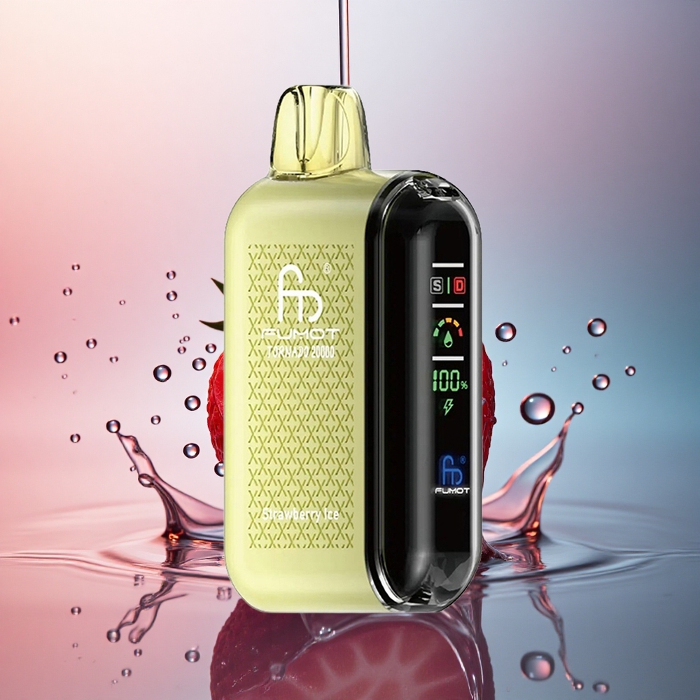 Fumot Tornado 20000 Puffs Căpșună Gheață cu Dual Mesh și 850mAh