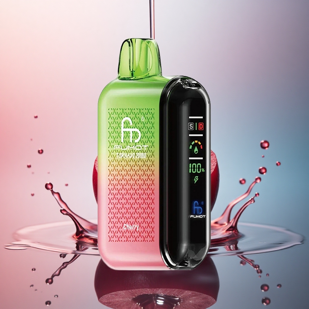 Fumot Tornado 20000 Puffs Cireș Dual Mesh Coil 20ml 850mAh
