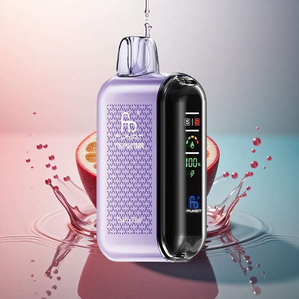 Fumot Tornado 20000 Puffs Cireșu Varză Dual Mesh Coil 850mAh