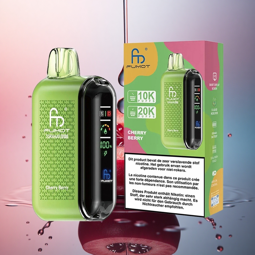 Fumot Tornado 20000 Puffs Cireașa Baco Dulce cu 20ml și 850mAh