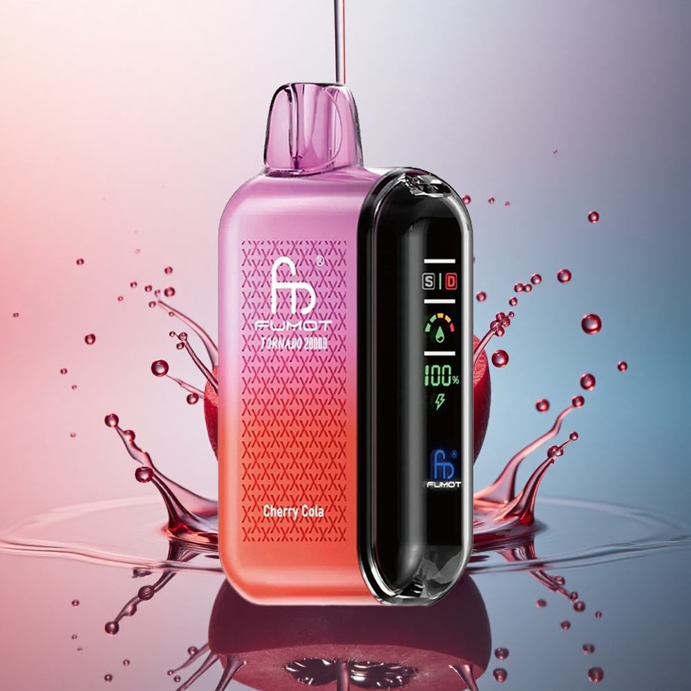 Fumot Tornado 20000 Puffs Colț Cherry Dual Mesh 20ml 850mAh