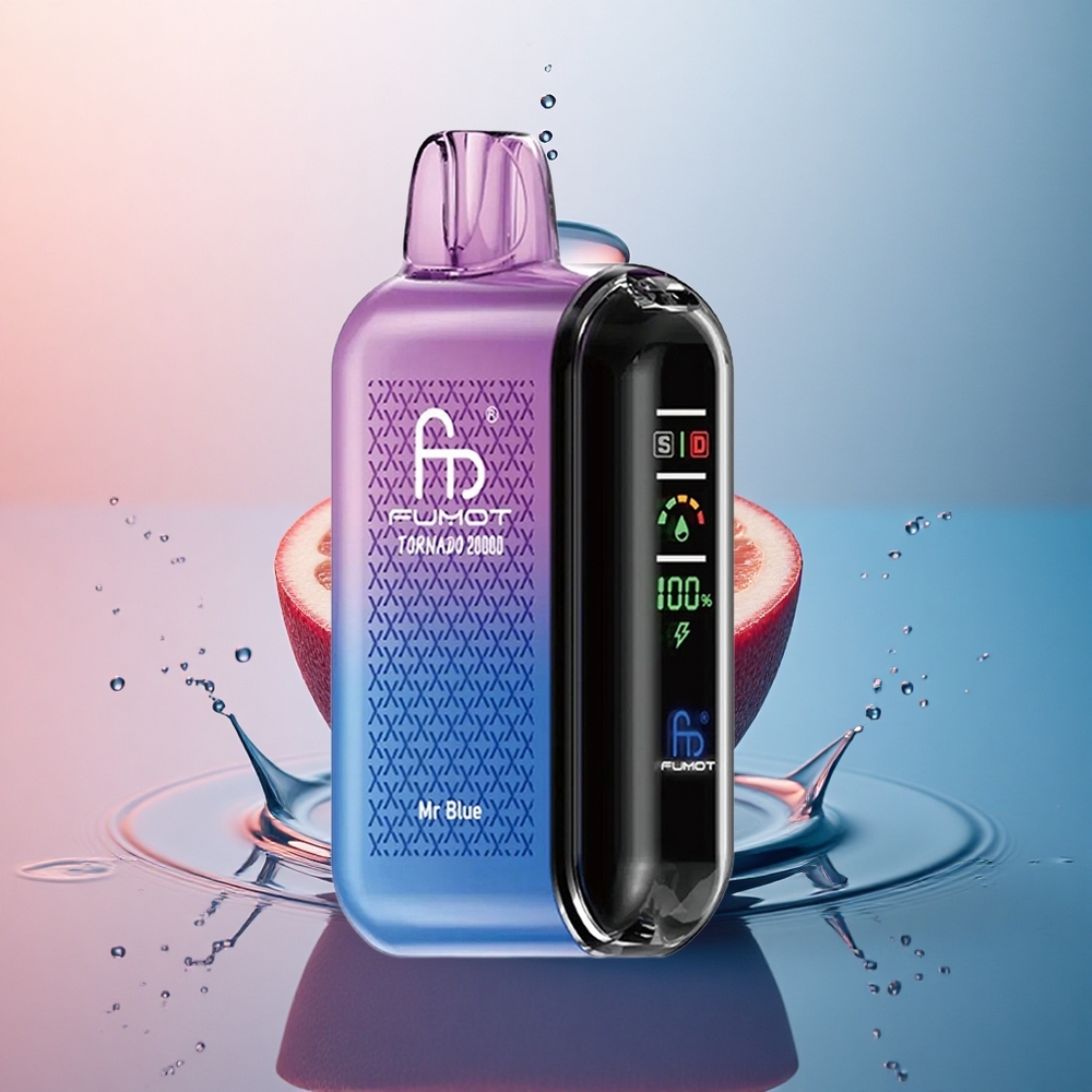 Fumot Tornado 20000 Puffs Domnul Albastru Dual Mesh Coil 20ml Capacitate E-lichid 850mAh