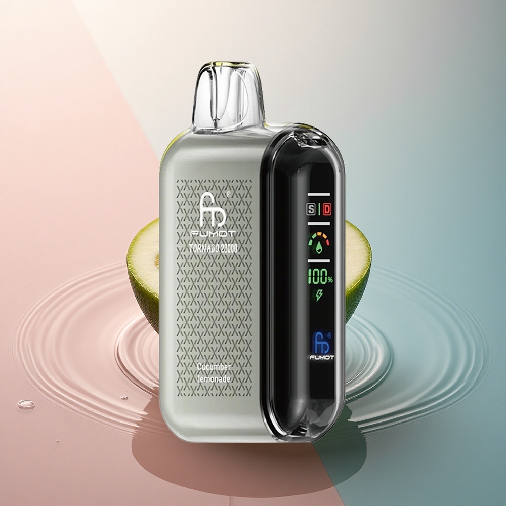 Fumot Tornado 20000 Puffs Limonadă de Castravete cu Nicotină 2% și Baterie 850mAh
