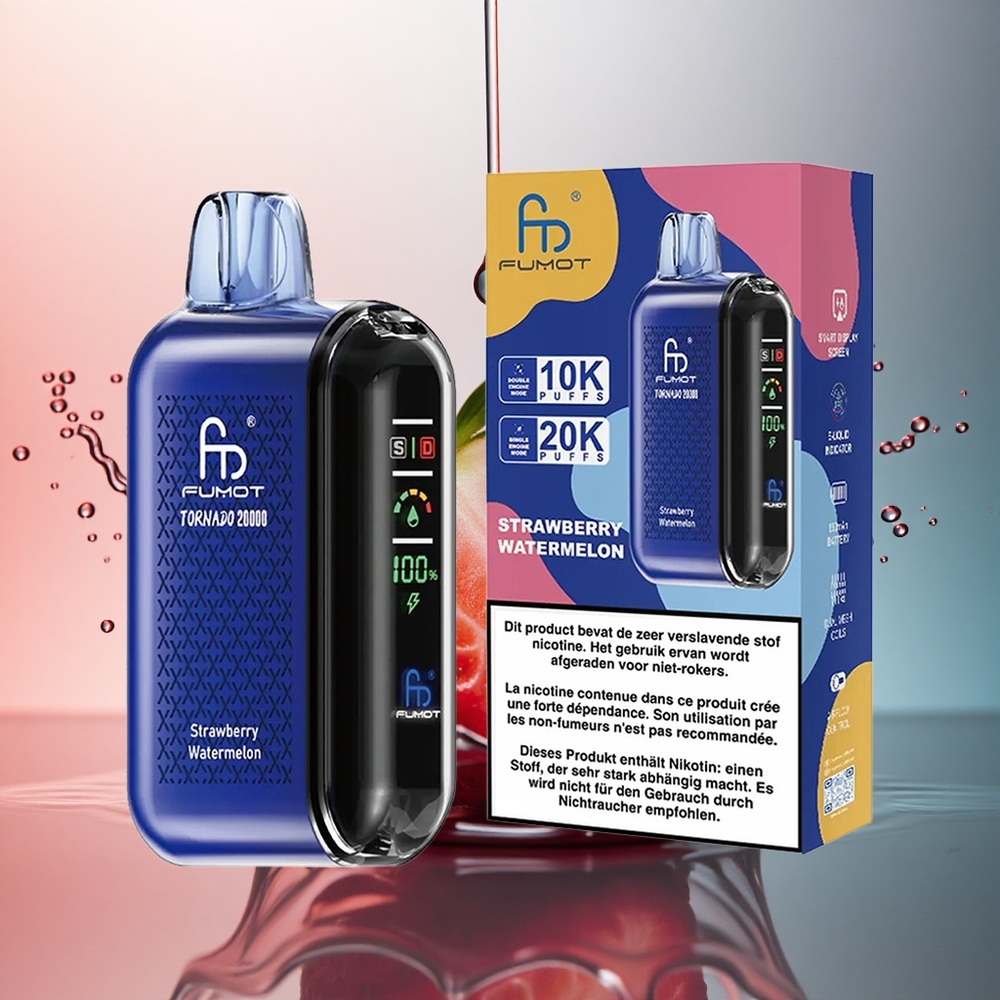 Fumot Tornado 20000 Puffs Păpădie Pepene Dulce cu 2% Nicotină și Baterie 850mAh