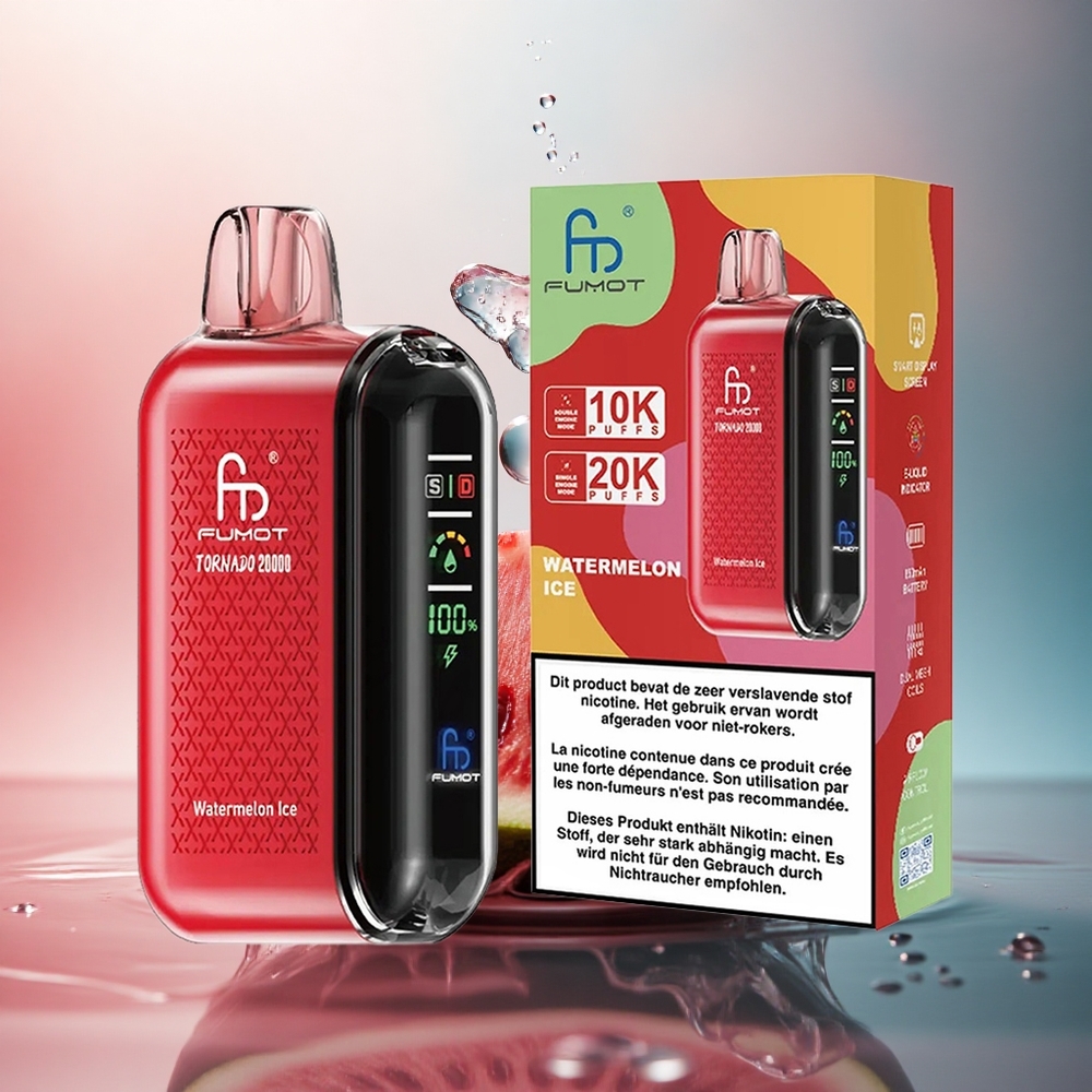 Fumot Tornado 20000 Puffs Pepene Gheata Dual Mesh Coil 850mAh