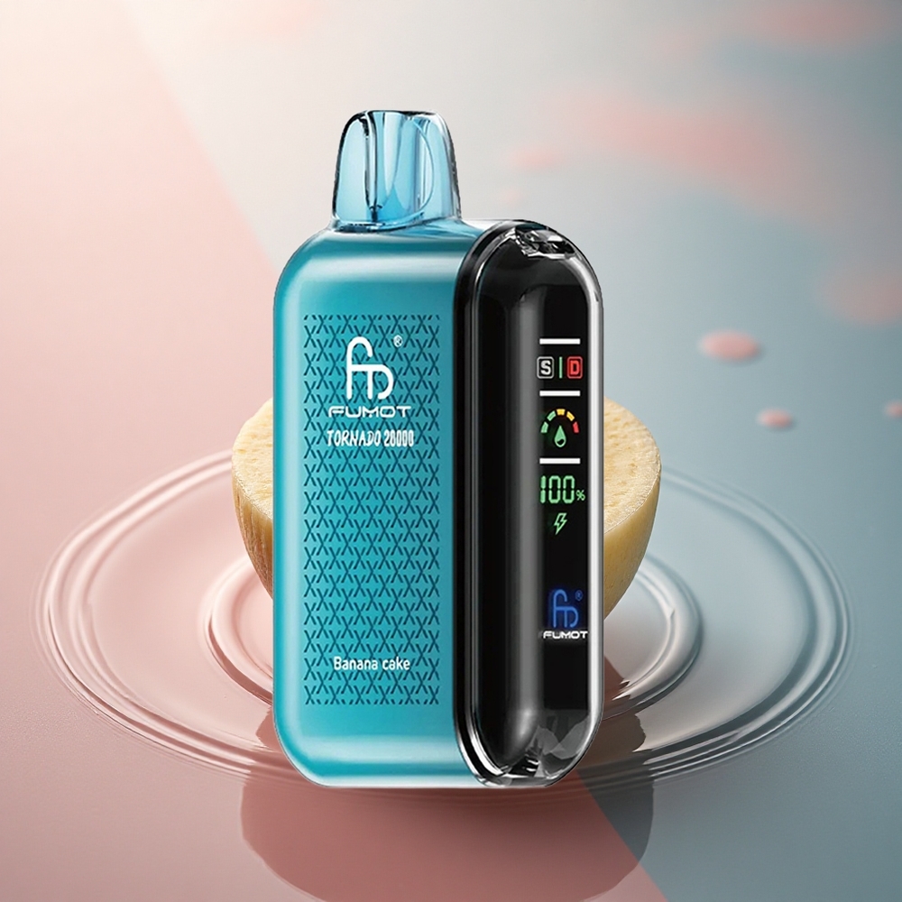 Fumot Tornado 20000 Puffs Prăjitură de Banană cu 20ml E-lichid și 850mAh
