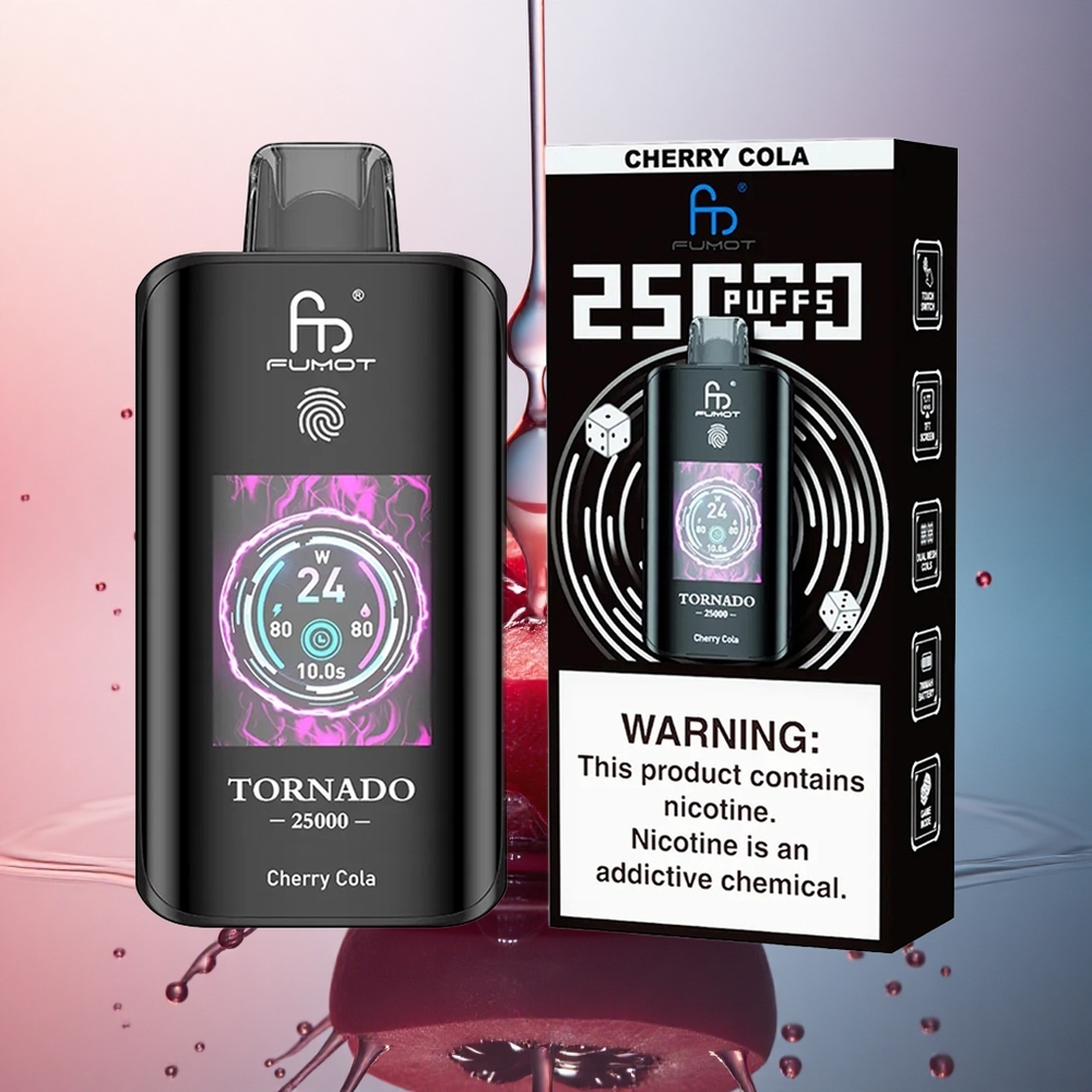 Fumot Tornado 25000 Puffs Colă Cireașă Tip-C 700mAh 20ml