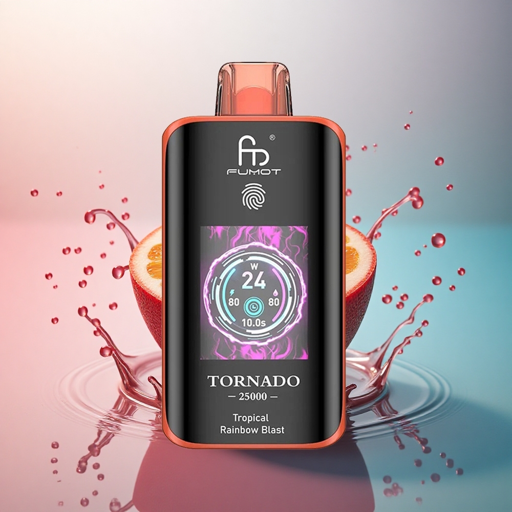 Fumot Tornado 25000 Puffs Explozia Tropicală a Curcubeului cu 700mAh și 20ml