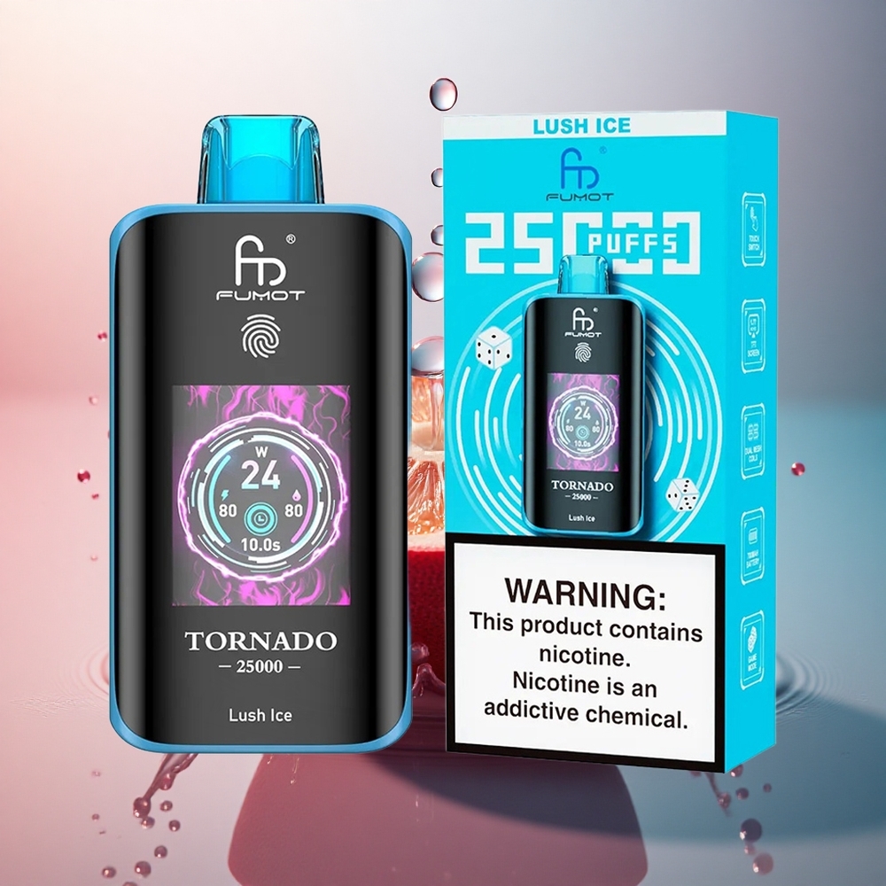 Fumot Tornado 25000 Puffs Gheață Lushos cu 20ml și 700mAh