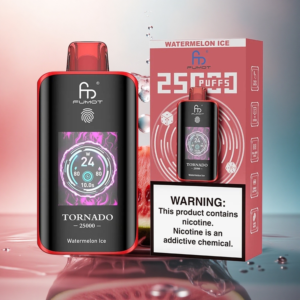 Fumot Tornado 25000 Puffs Pepene Gheață cu 700mAh și 20ml
