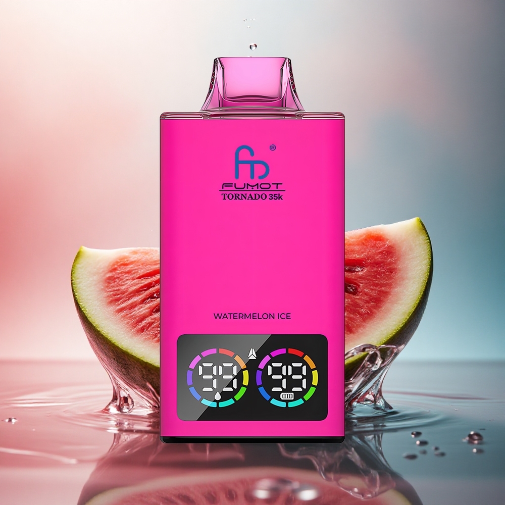 Fumot Tornado 35000 Puffs Pepene Gheata Dual Mesh Coil 15ml E-juice 700mAh