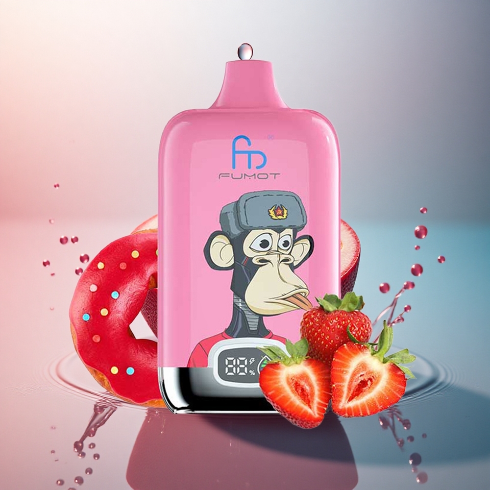 Fumot Tornado Digital Box 12000 Puffs Gheață Lush cu 20ml și 550mAh