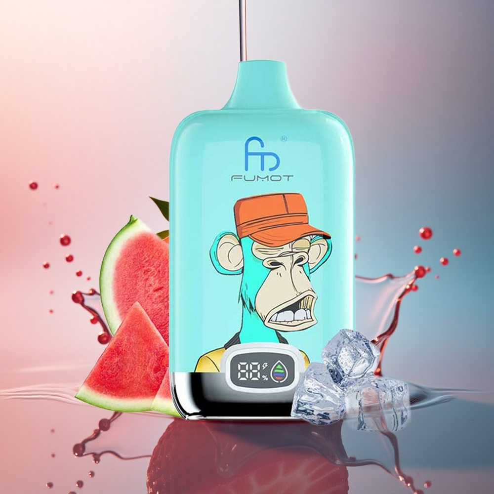 Fumot Tornado Digital Box 12000 Puffs Gogoșă cu Căpșuni 550mAh Mesh Tip-C