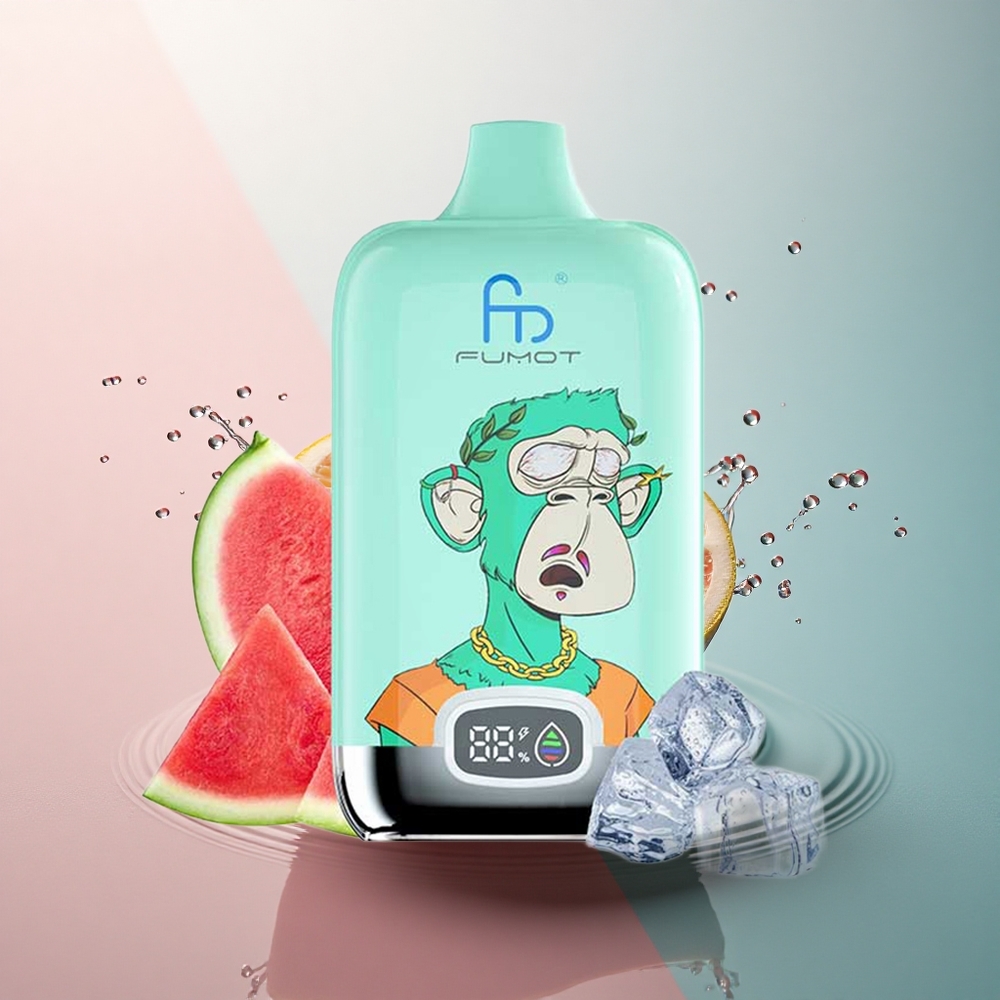 Fumot Tornado Digital Box 12000 Puffs Mentă Rece cu Coil Mesh și 550mAh