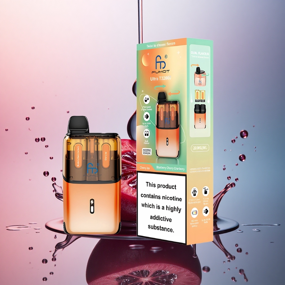 Fumot Ultra T32000 Puffs Afine Gelate Coacăze - Gheață de Afine cu 20mg Nicotină și 800mAh