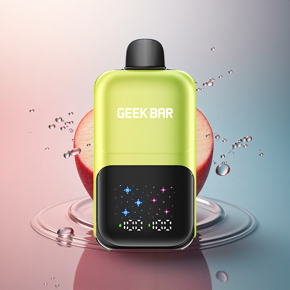 GEEK BAR 2GO 20ml 50000 Puffs Măr Acru Gheață cu Ecran Interactiv și 5% Nicotină